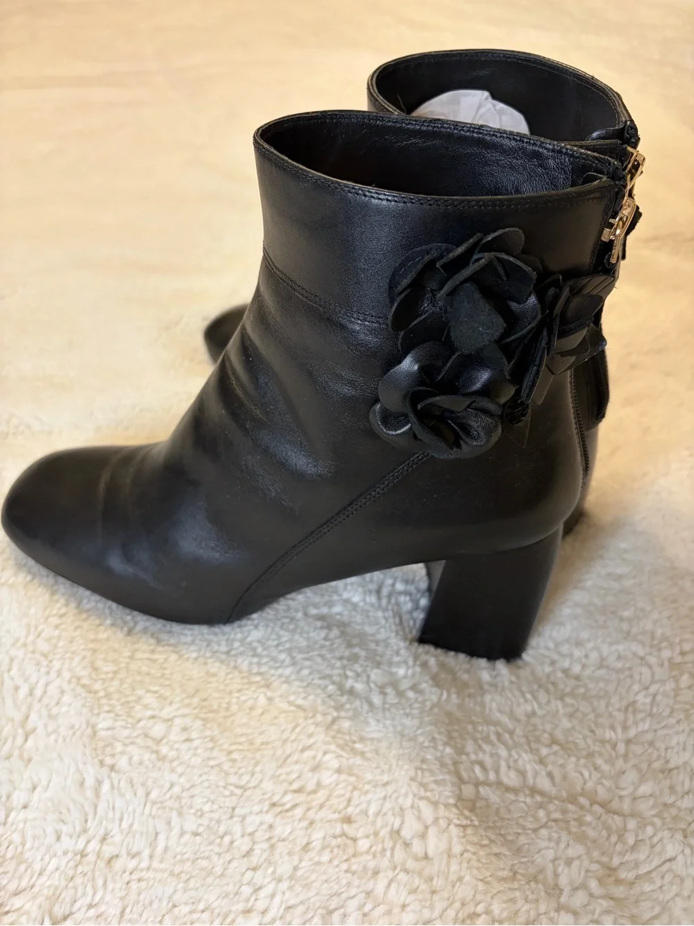 Tory Burch Blossom leather ankle boots